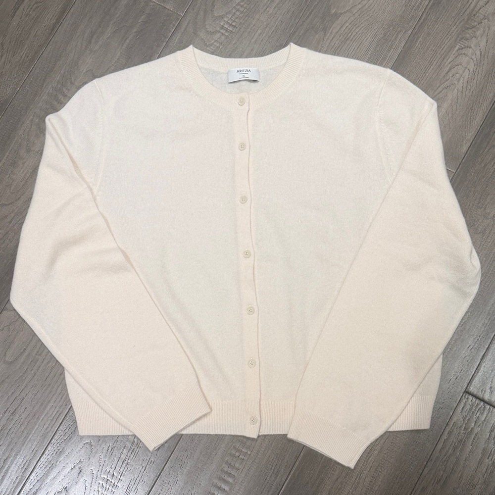 Aritzia Cream Cardigan Sweater